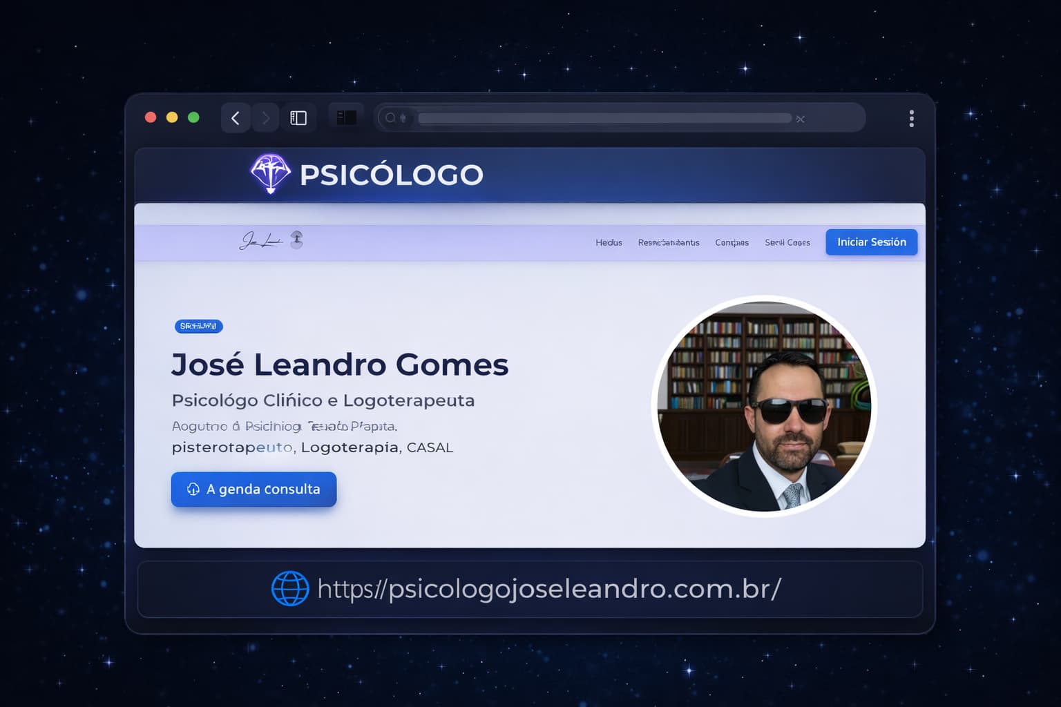 Exemplo de landing page psicologo